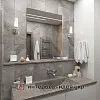 Санузел в деревянных ромбах