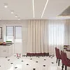 Сочетание контрастов в кухне-столовой