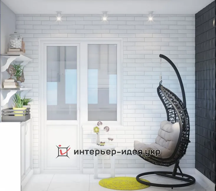 Сочетание контрастов в кухне-столовой