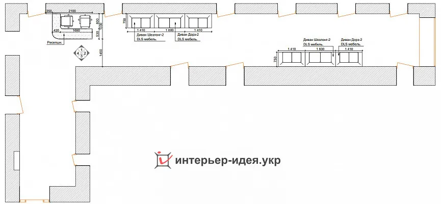 &quot;7ЯClinic&quot;, коридор в отделении семейной терапии