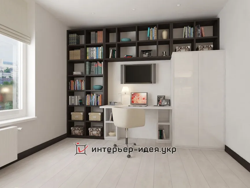 Дизайн гостевой в ярких контрастных цветах