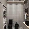 Атмосфера грубости в интерьере ванной