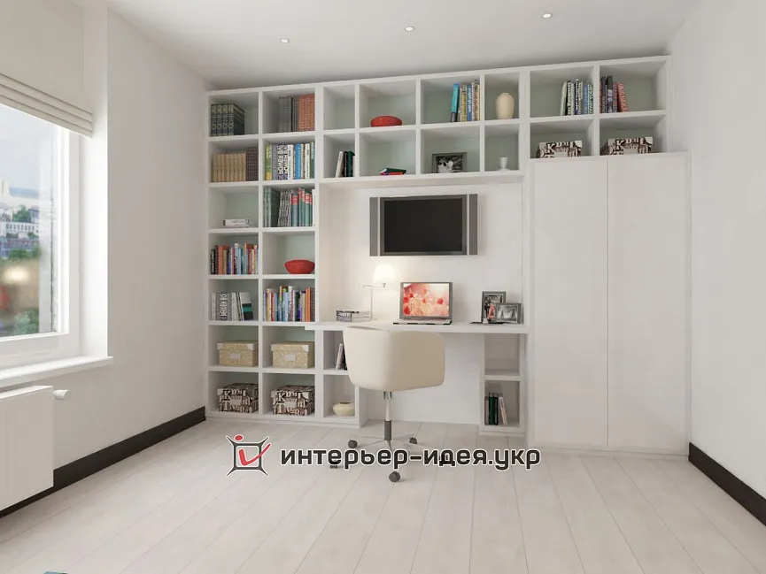 Дизайн гостевой в ярких контрастных цветах